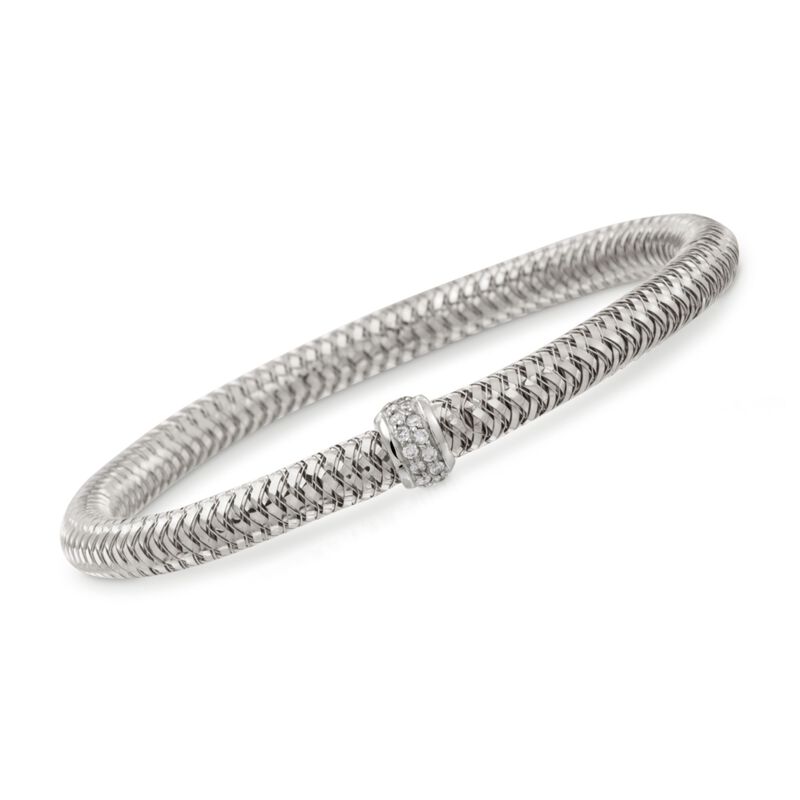 Roberto Coin .20 ct. t.w. "Primavera" Diamond Bracelet in 18kt White Gold image number 0