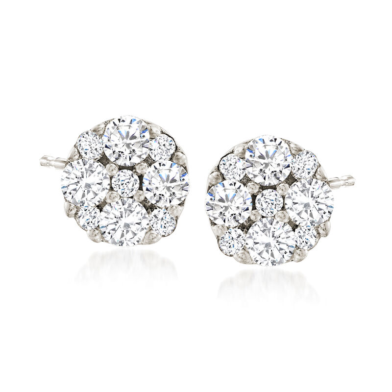.33 ct. t.w. Diamond Jewelry Set: Stud Earrings and Convertible Earring Jackets in 14kt Yellow Gold image number 7