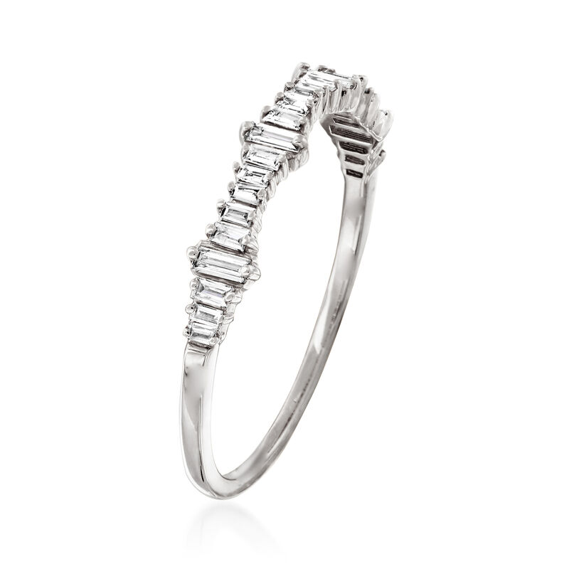 .20 ct. t.w. Baguette Diamond Ring in 14kt White Gold image number 2