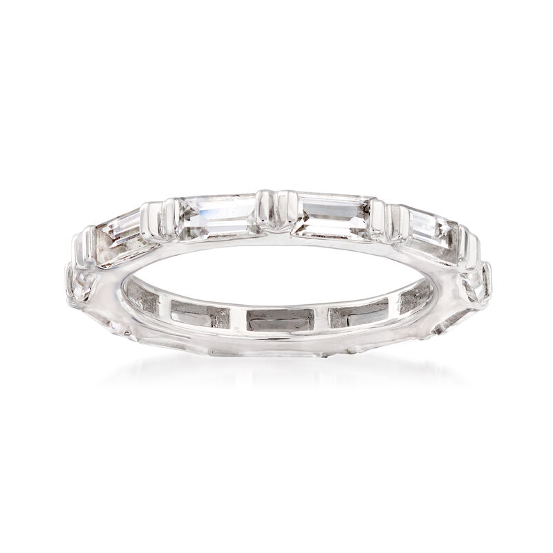 3.00 ct. t.w. White Topaz Eternity Ring in Sterling Silver. Size 9 image number 0