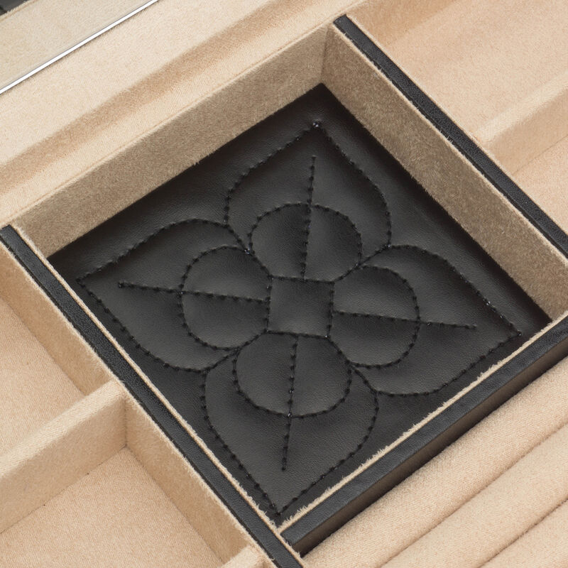 Wolf &quot;Marrakesh&quot; Black Leather Large Jewelry Box image number 4