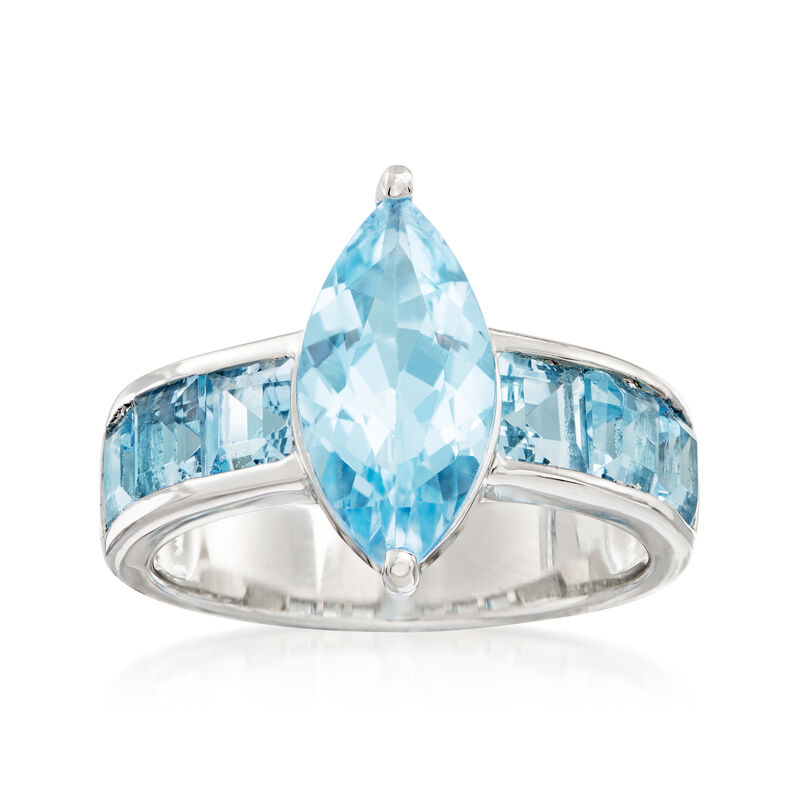 17.02 ct. t.w. Mixed-Gemstone Jewelry Set: Two Interchangeable Rings with 1.32 ct. t.w. White Topaz Ring Wrap in Sterling Silver image number 4