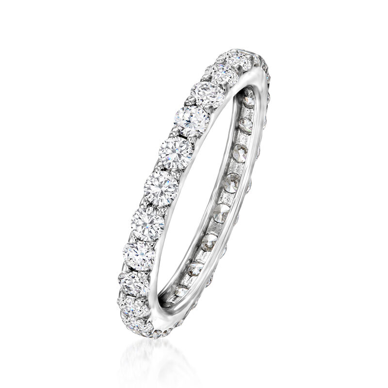1.25 ct. t.w. CZ Eternity Band in 14kt White Gold image number 2