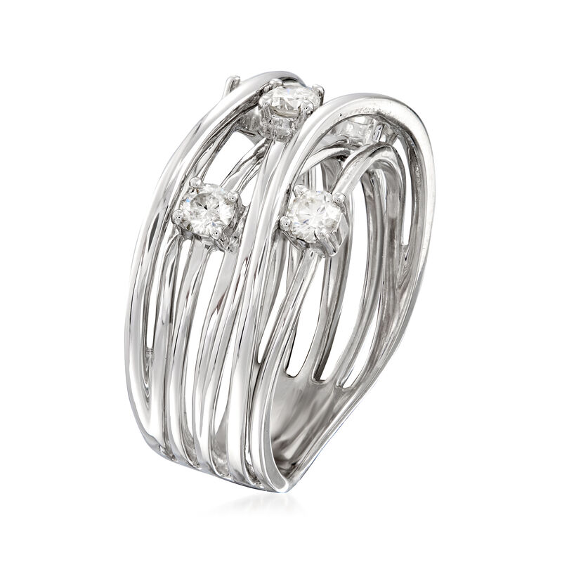 .50 ct. t.w. Diamond Highway Ring in Sterling Silver image number 2