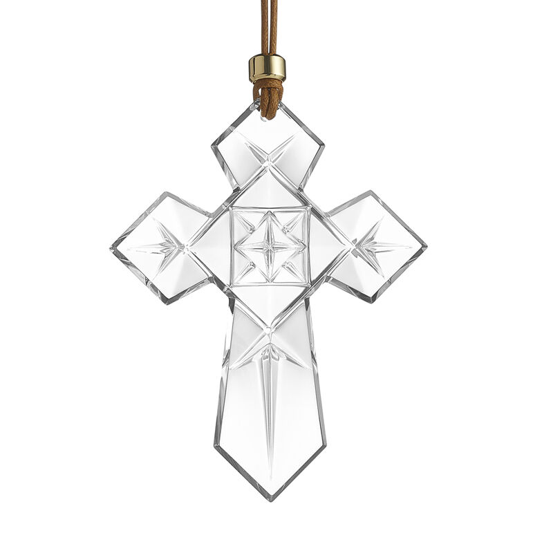 Waterford Crystal 2024 Annual Cross Ornament image number 1