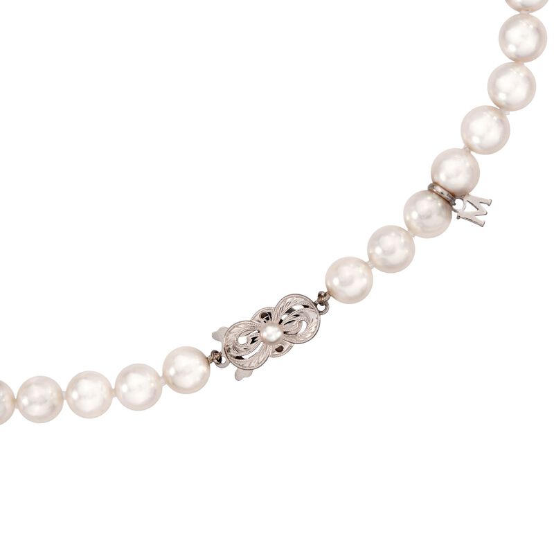 Mikimoto 7-7.5mm Grade 'A' Akoya Pearl Necklace in 18kt White Gold image number 2
