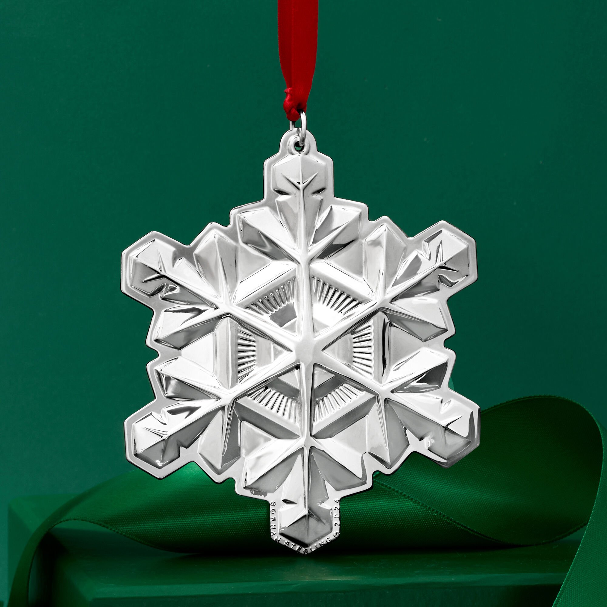 Gorham 2024 Annual Sterling Silver Snowflake Ornament 55th Edition
