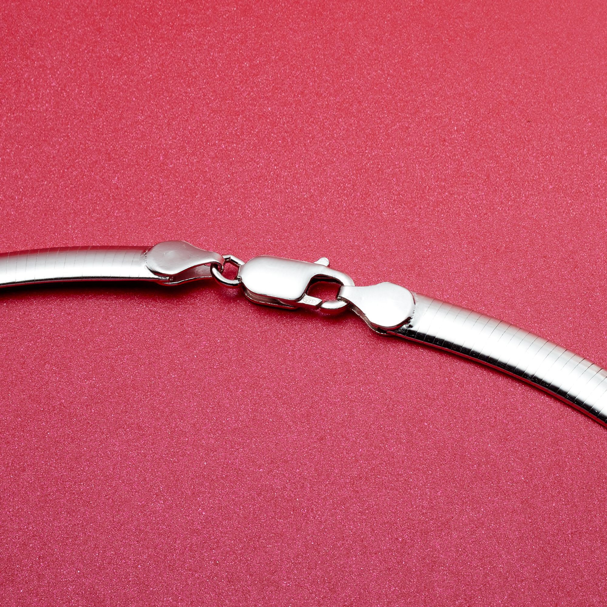 Sterling silver omega deals