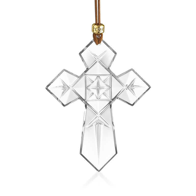 Waterford Crystal 2024 Annual Cross Ornament image number 0