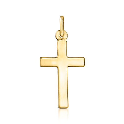 Italian 18kt Yellow Gold Cross Pendant