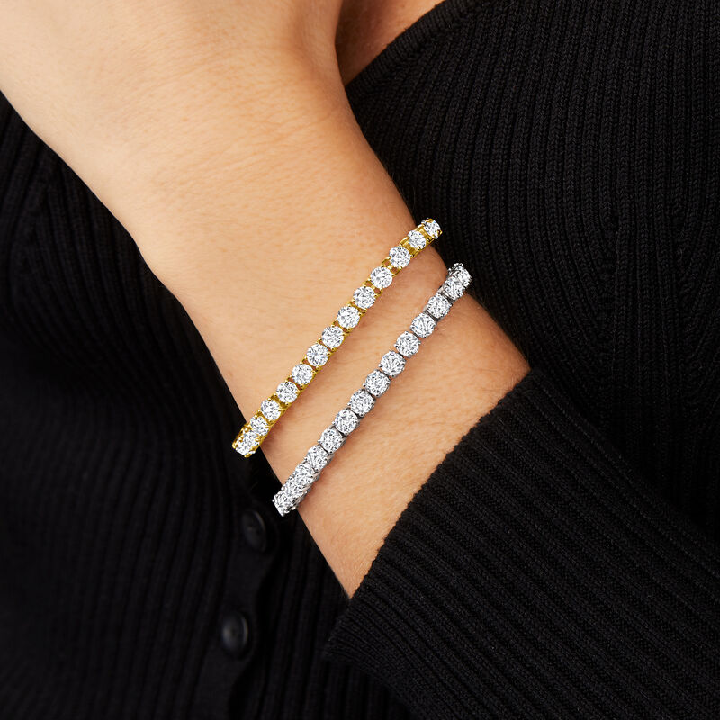 12.00 ct. t.w. Diamond Tennis Bracelet in 14kt Yellow Gold image number 2