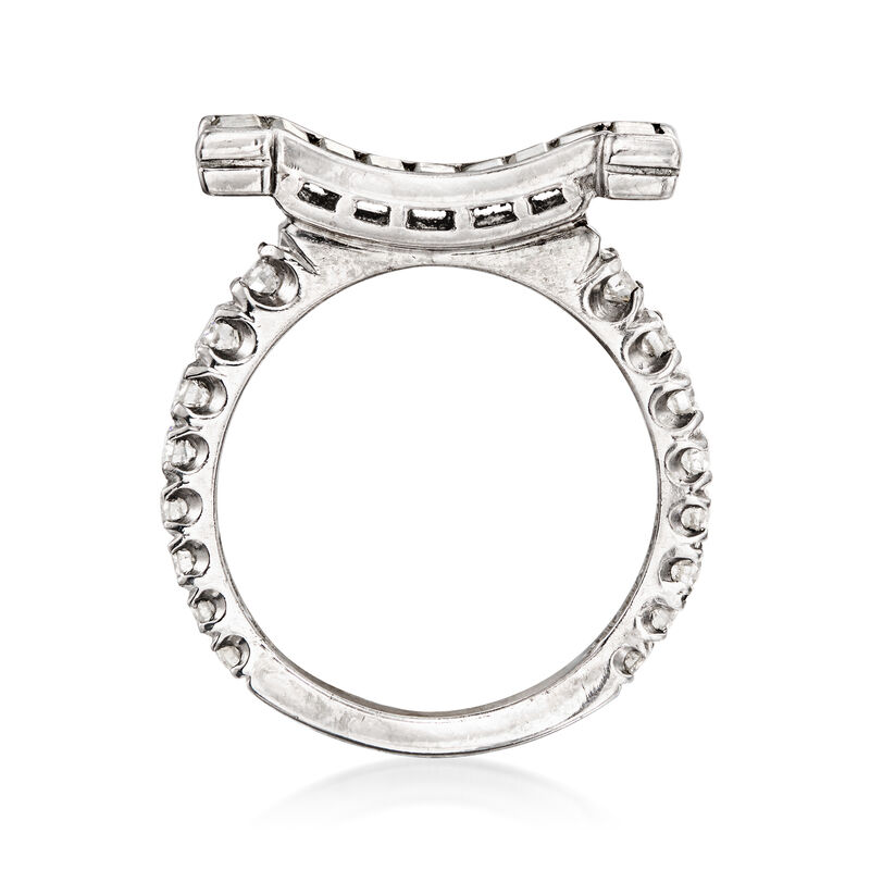 C. 1990 Vintage 2.35 ct. t.w. Diamond Ring in Platinum. Size 5.5 image number 3