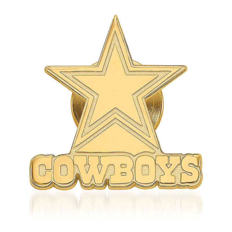 14kt Yellow Gold NFL Dallas Cowboys Lapel Pin image number 0