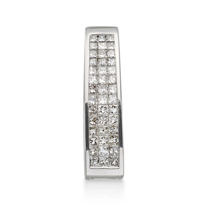 C. 2000 Vintage 1.65 ct. t.w. Diamond Slide Pendant in 14kt White Gold image number 0