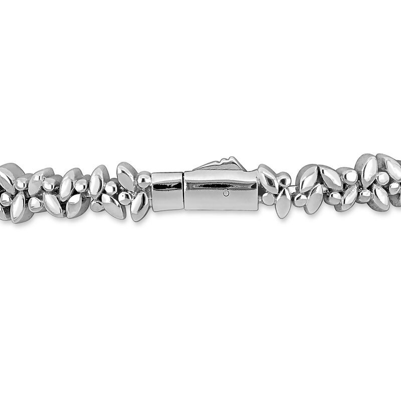 3.00 ct. t.w. Marquise and Round Diamond Bracelet in 14kt White Gold. 7" image number 1