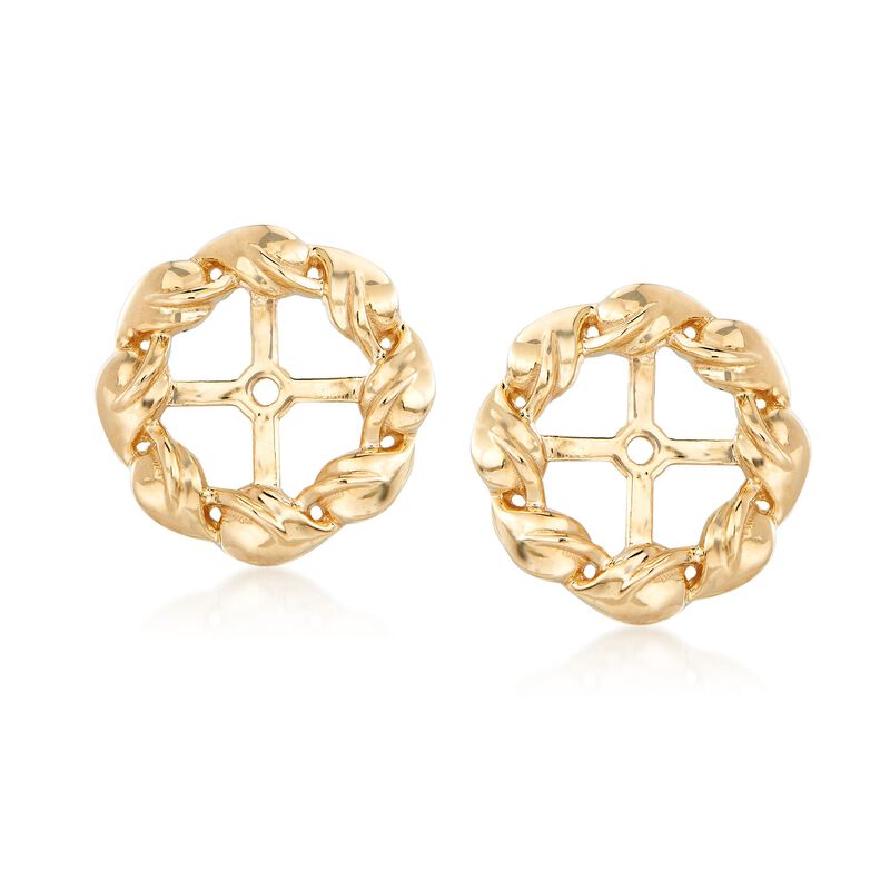 .33 ct. t.w. Diamond Jewelry Set: Earrings and Earring Jackets in 14kt Yellow Gold image number 3