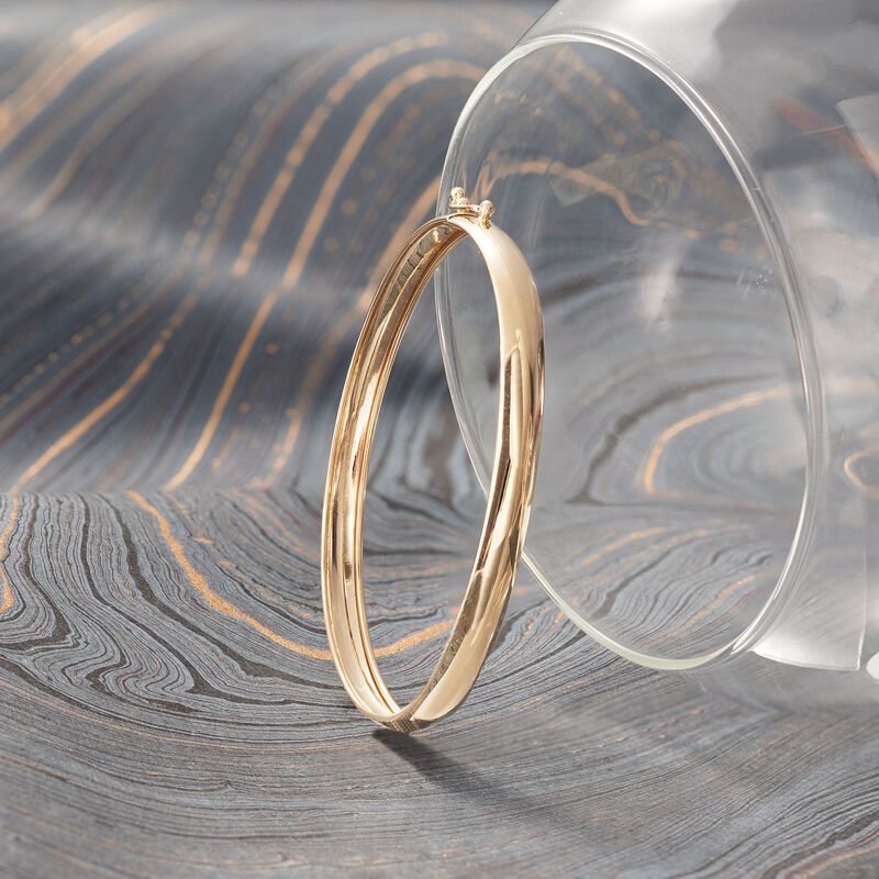 Italian 14kt Yellow Gold Bangle Bracelet image number 3