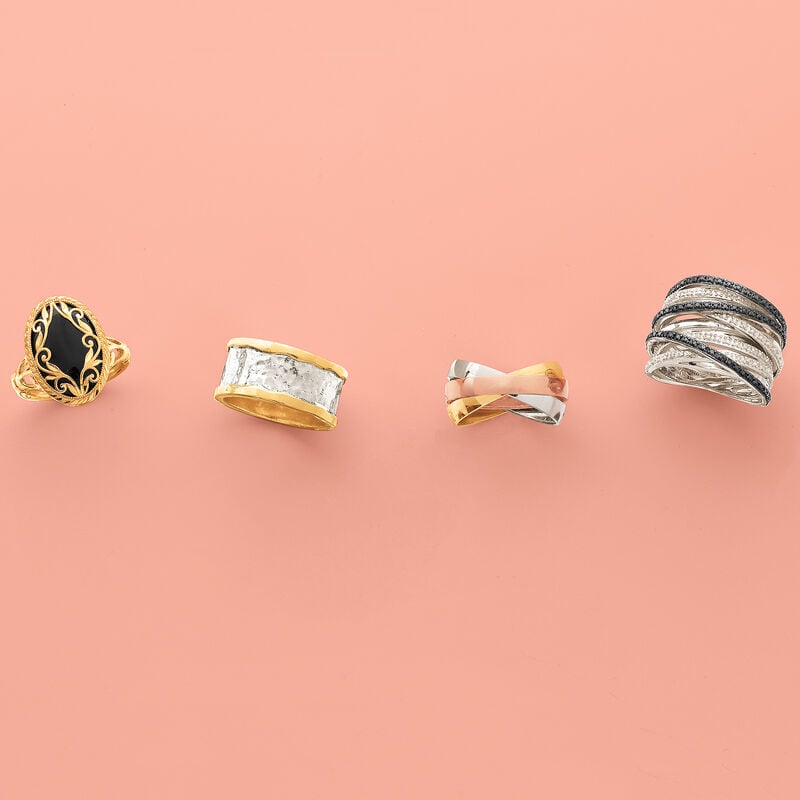 14kt Tri-Colored Gold Rolling Ring image number 8