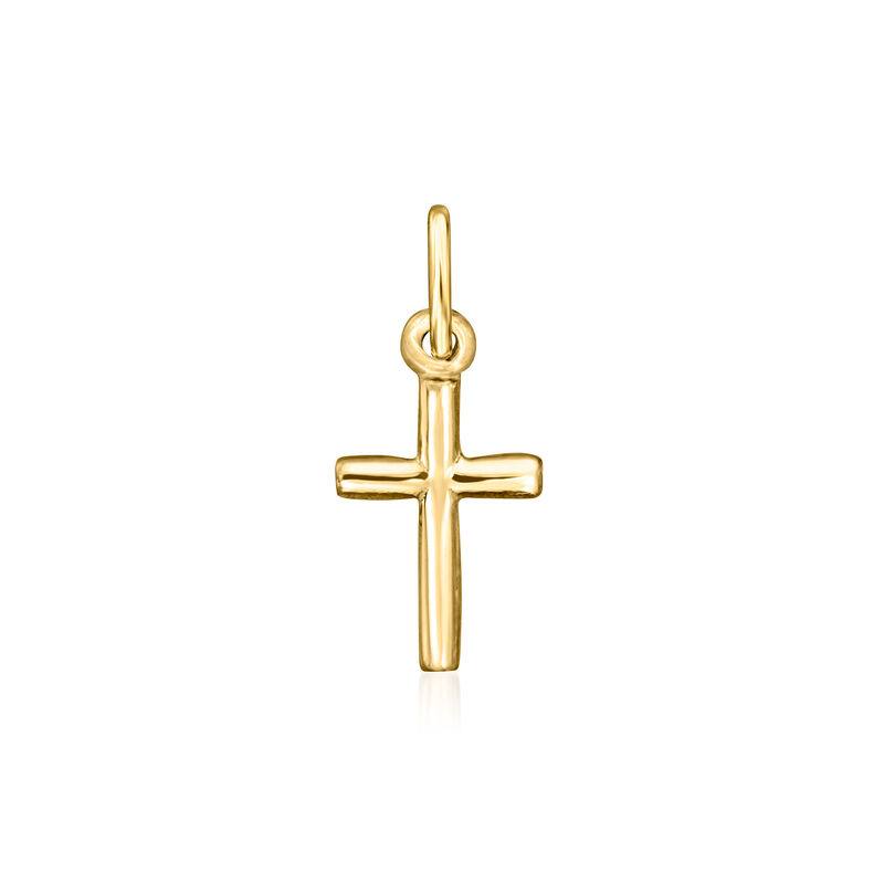10kt Yellow Gold Petite Cross Pendant image number 1