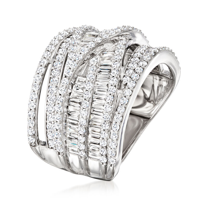 2.00 ct. t.w. Lab-Grown Diamond Highway Ring in Sterling Silver image number 2