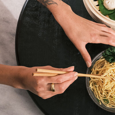 10kt Yellow Gold Groove-Pattern Ring