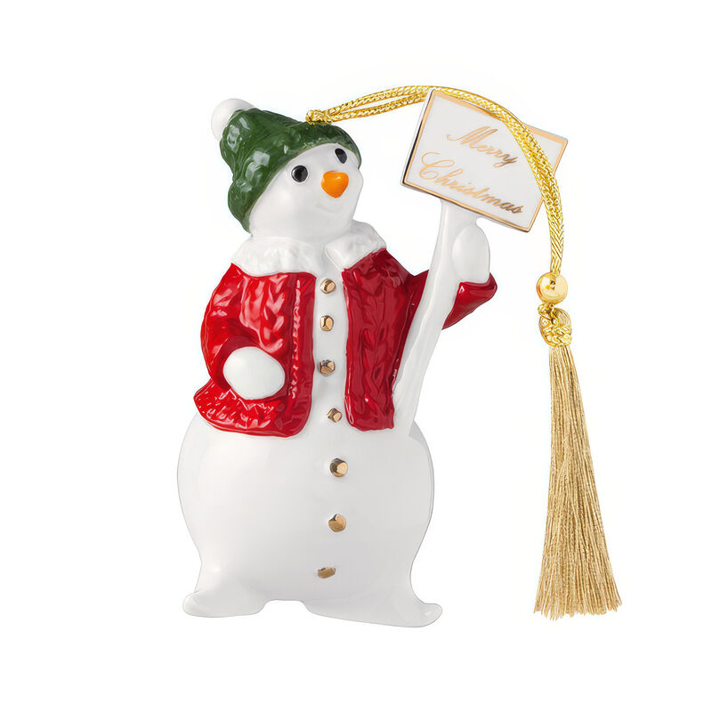 Villeroy & Boch "Christmas Classics" Porcelain Snowman Ornament  image number 1