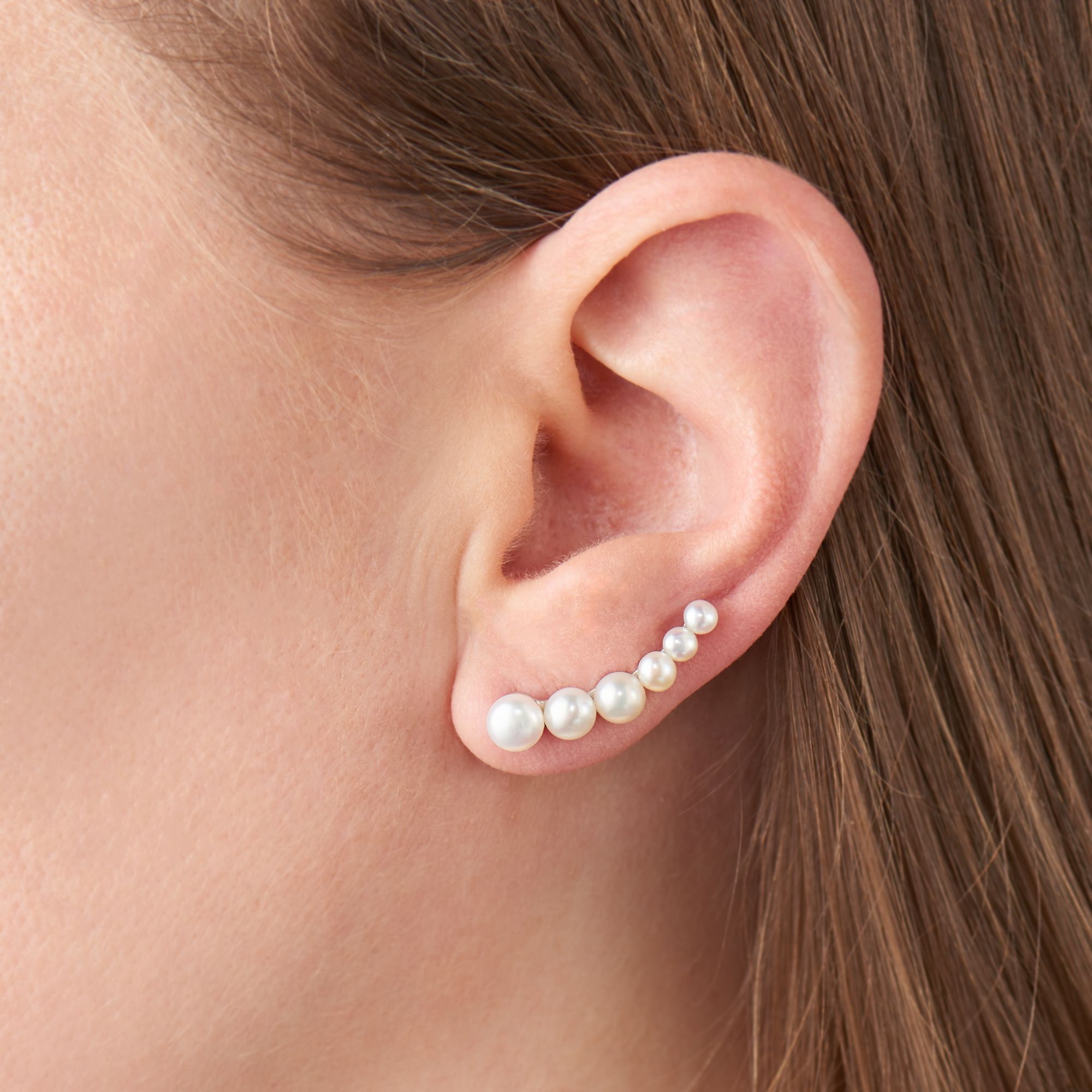 Pearl climber earrings sales