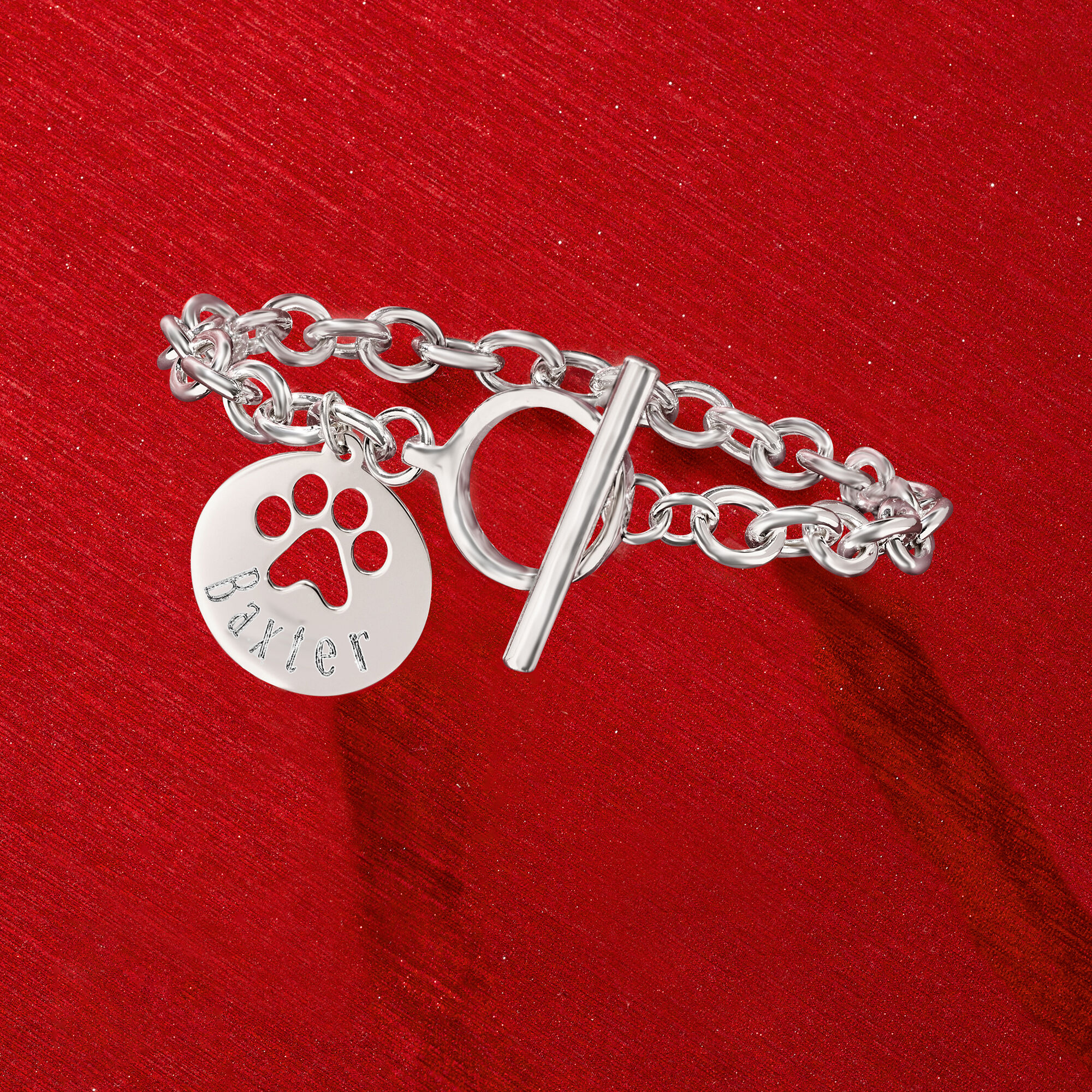Personalized dog charm bracelet discount