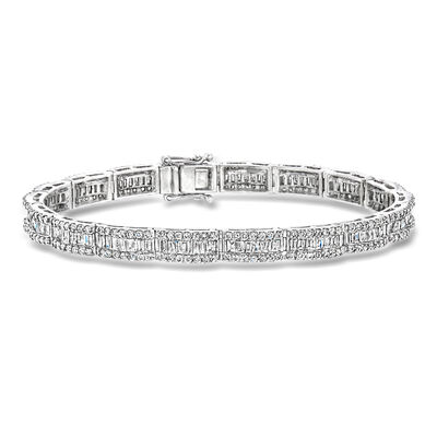C. 1990 Vintage 5.00 ct. t.w. Diamond Bracelet in 14kt White Gold