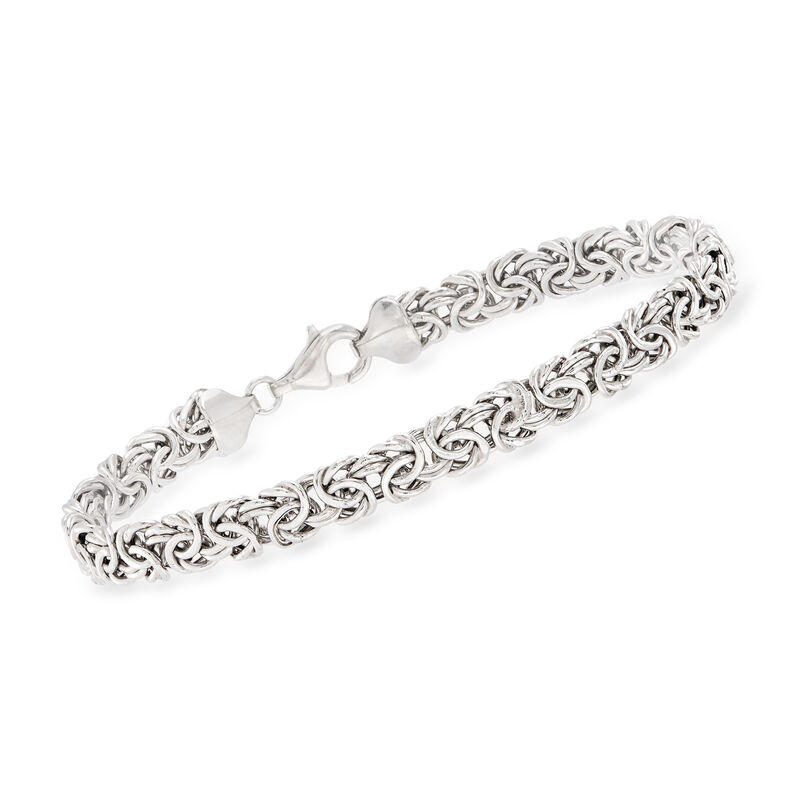 Sterling Silver Byzantine Bracelet image number 0