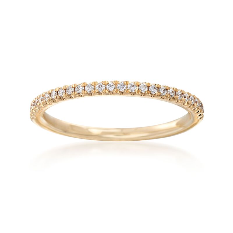 Henri Daussi .15 ct. t.w. Diamond Wedding Band in 18kt Yellow Gold image number 0