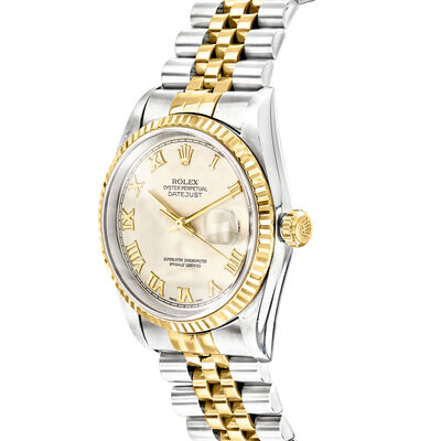 Pre-Owned Rolex Datejust Men's 36mm Automatic Stainless Steel and 18kt Yellow Gold Watch