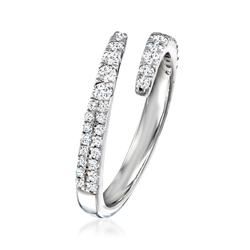 .50 ct. t.w. Diamond Bypass Ring in Sterling Silver image number 2