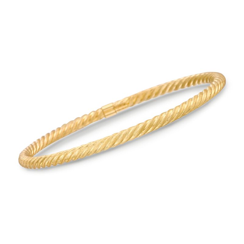 14kt Yellow Gold Twisted Bangle Bracelet image number 0