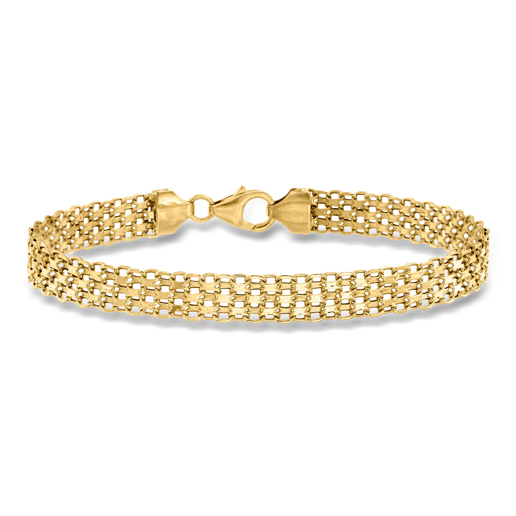 Italian 18kt Yellow Gold Bismark-Link Bracelet | Ross Simons