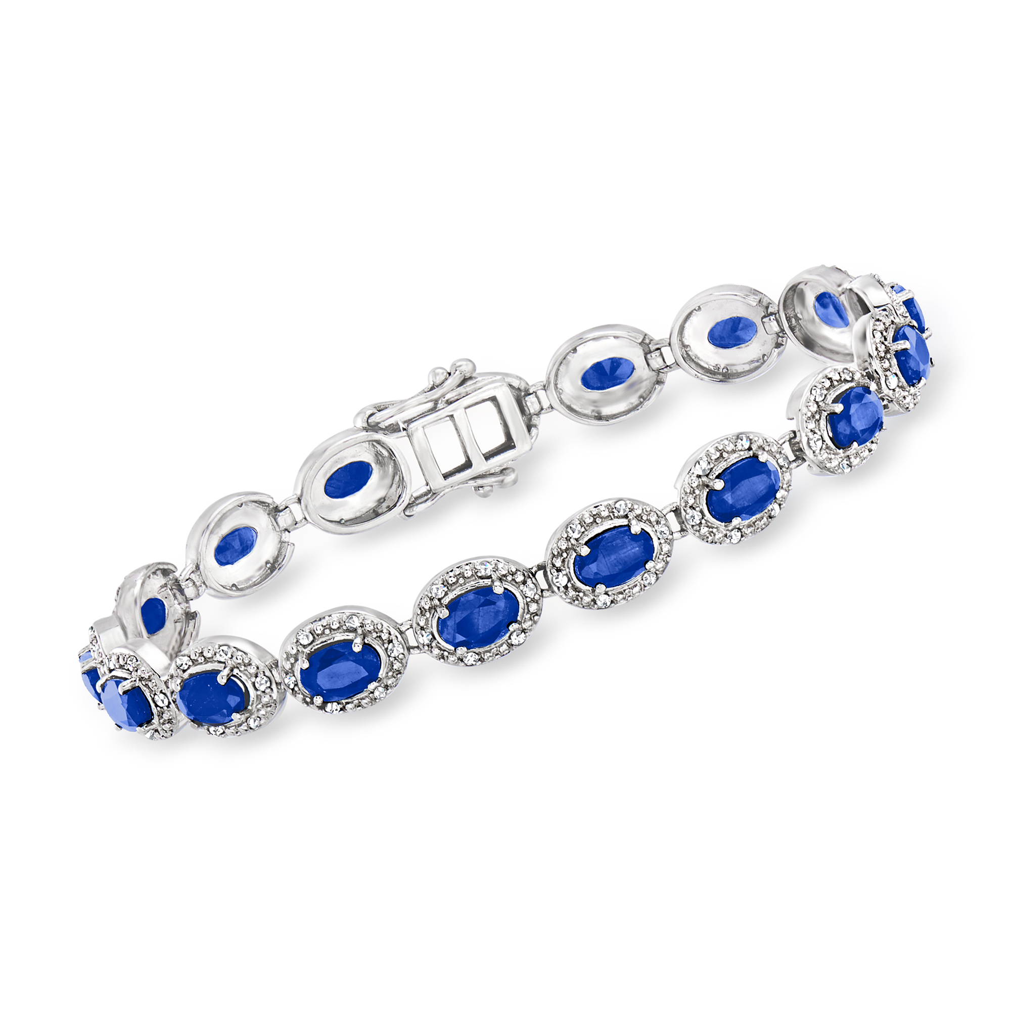 グシルバー Ross-Simons 0.76 ct. t.w. Blue and White Diamond