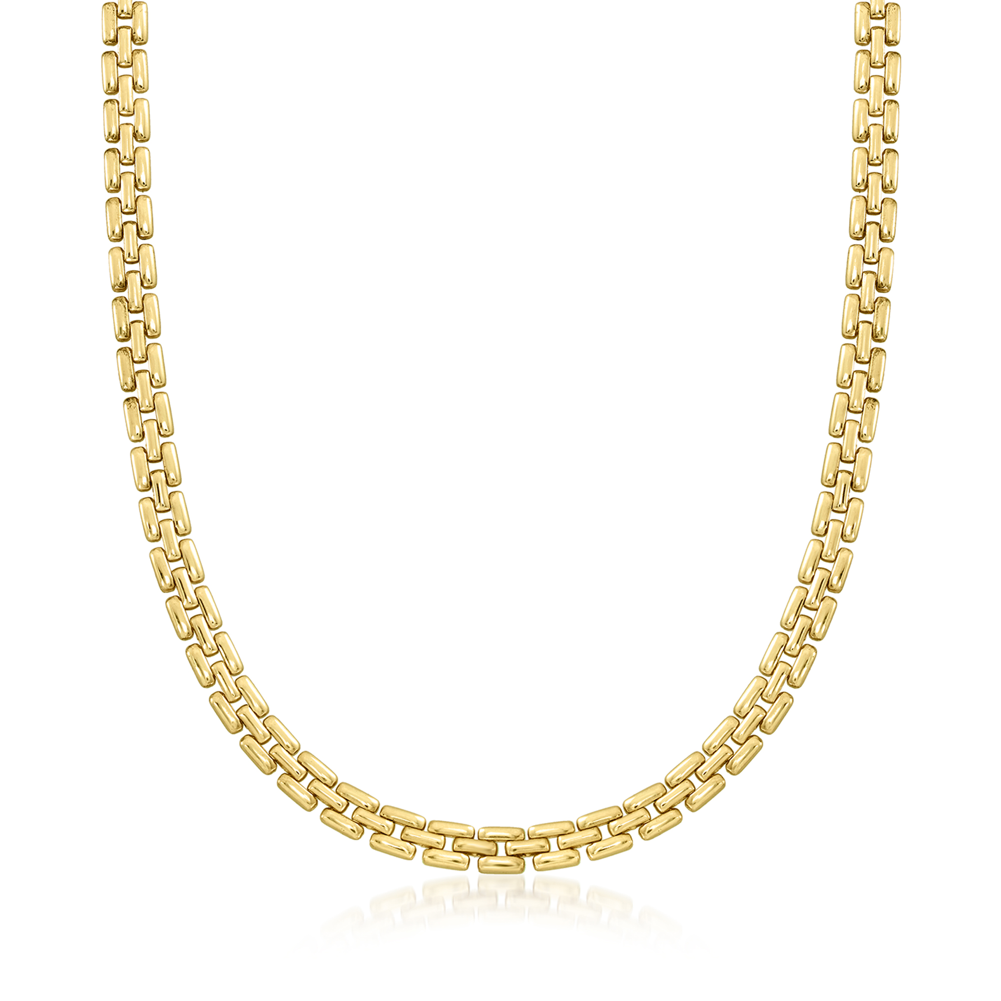 C. 1990 Vintage 14kt Yellow Gold Panther-Link Necklace | Ross Simons