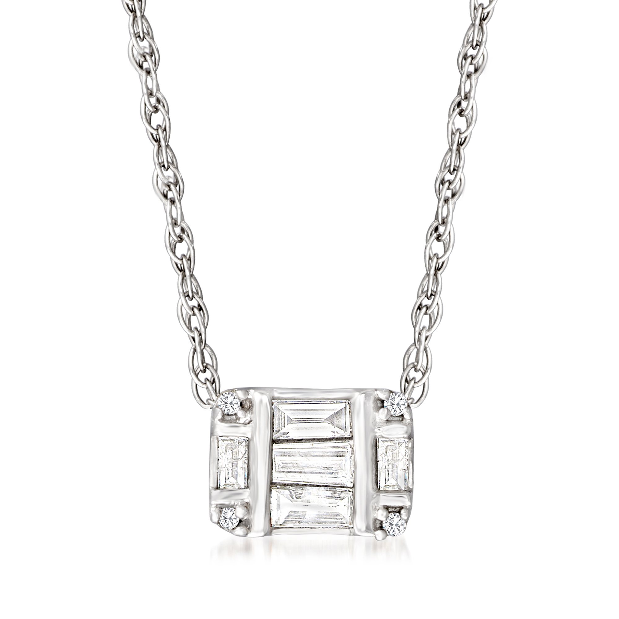 12 ct. t.w. Diamond Cluster Necklace in Sterling Silver