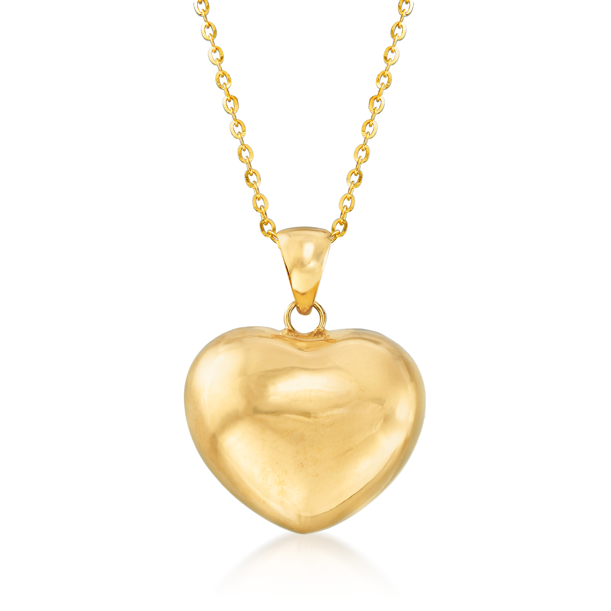 Italian 18kt Yellow Gold Heart Pendant Necklace | Ross-Simons
