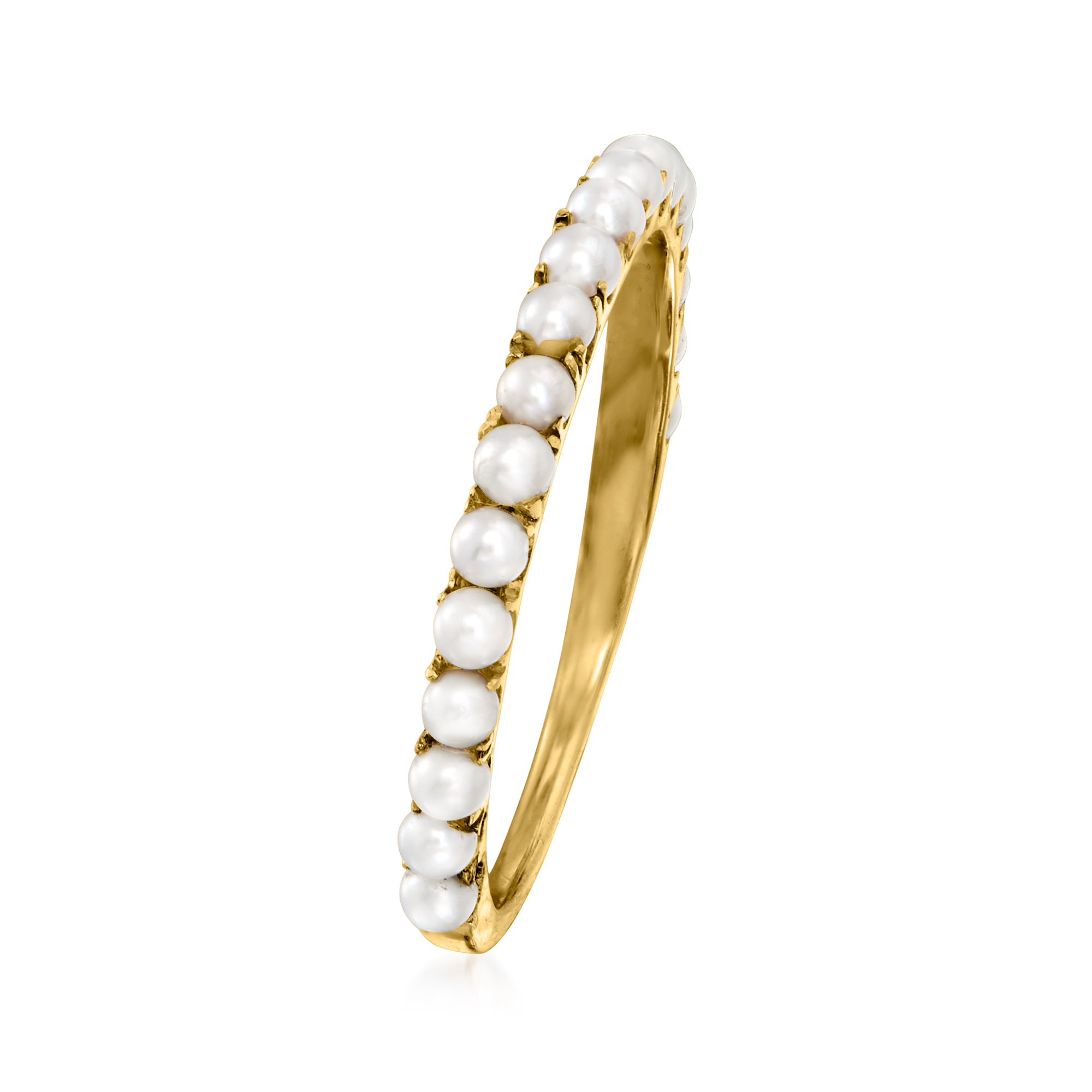 1.5-2mm Cultured Pearl Ring in 14kt Yellow Gold