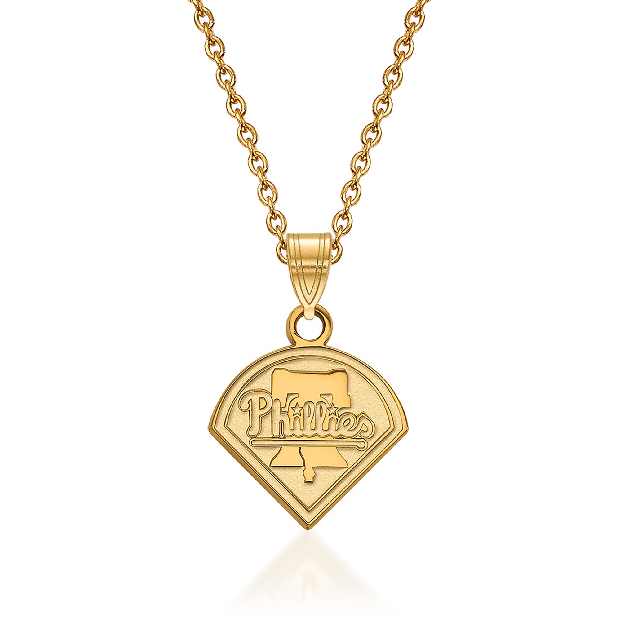14kt Yellow Gold MLB Philadelphia Phillies Pendant Necklace. 18" Ross