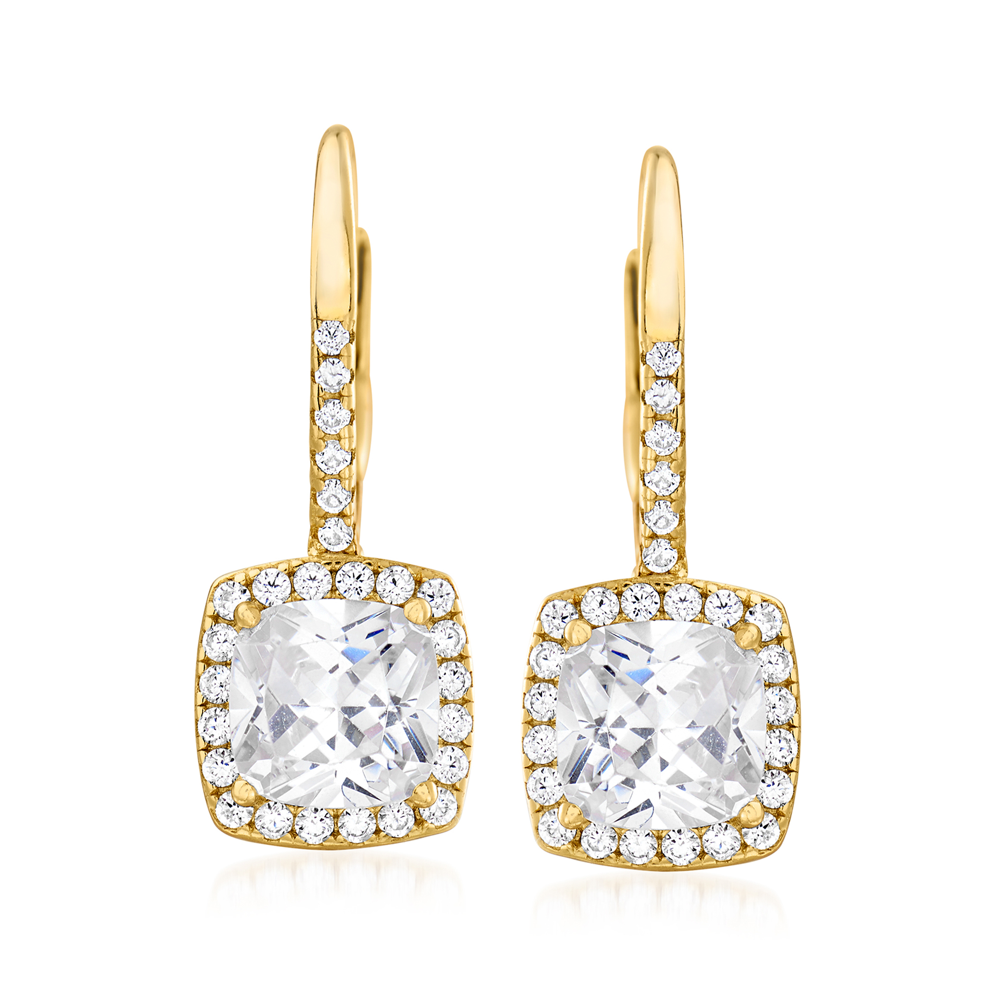 [Golden dew] 韓国☆18K Gold☆Rincontroline 3 Earrigs Roberto Coin 18k Yellow Gold 0.50ctw Diamond Lozenge Stud