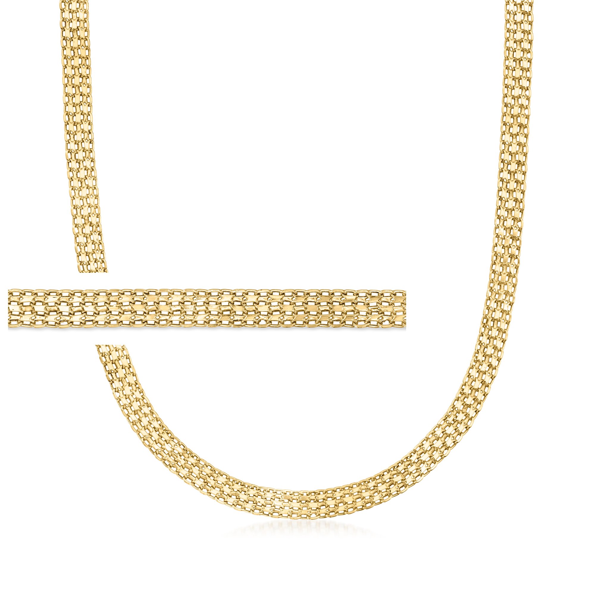 Italian 18kt Yellow Gold Bismark-Link Necklace | Ross-Simons