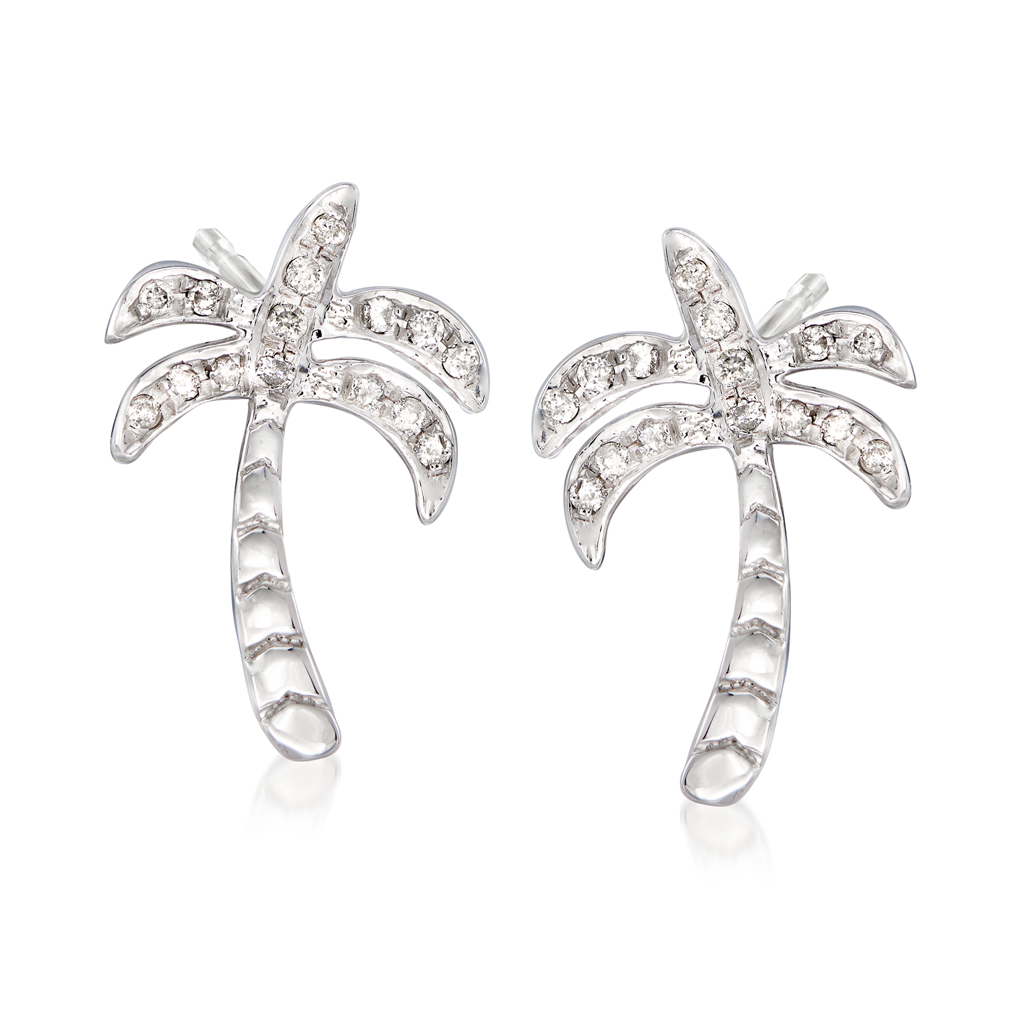 Diamond palm deals tree earrings