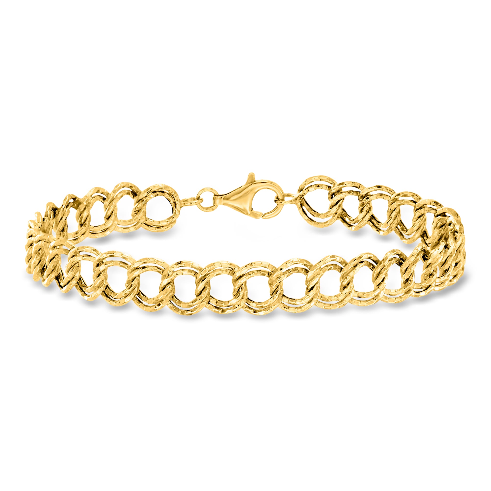 14kt Yellow Gold Greek Key Bracelet | Ross Simons