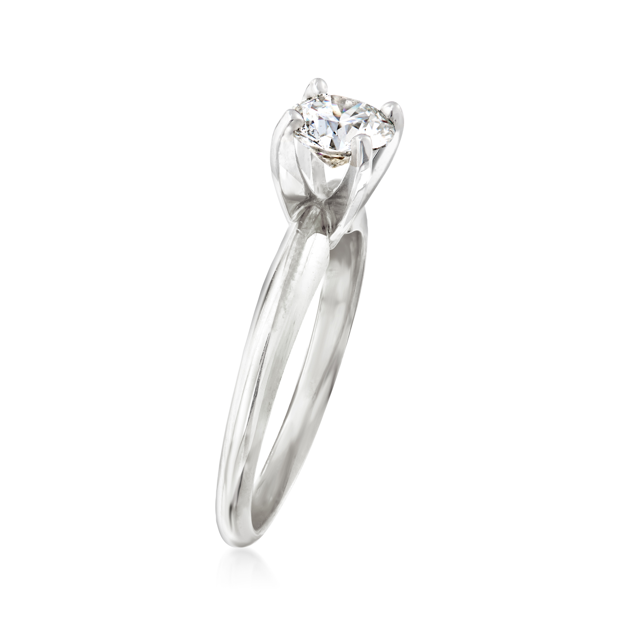 74 Carat Certified Diamond Solitaire Ring in 14kt White Gold