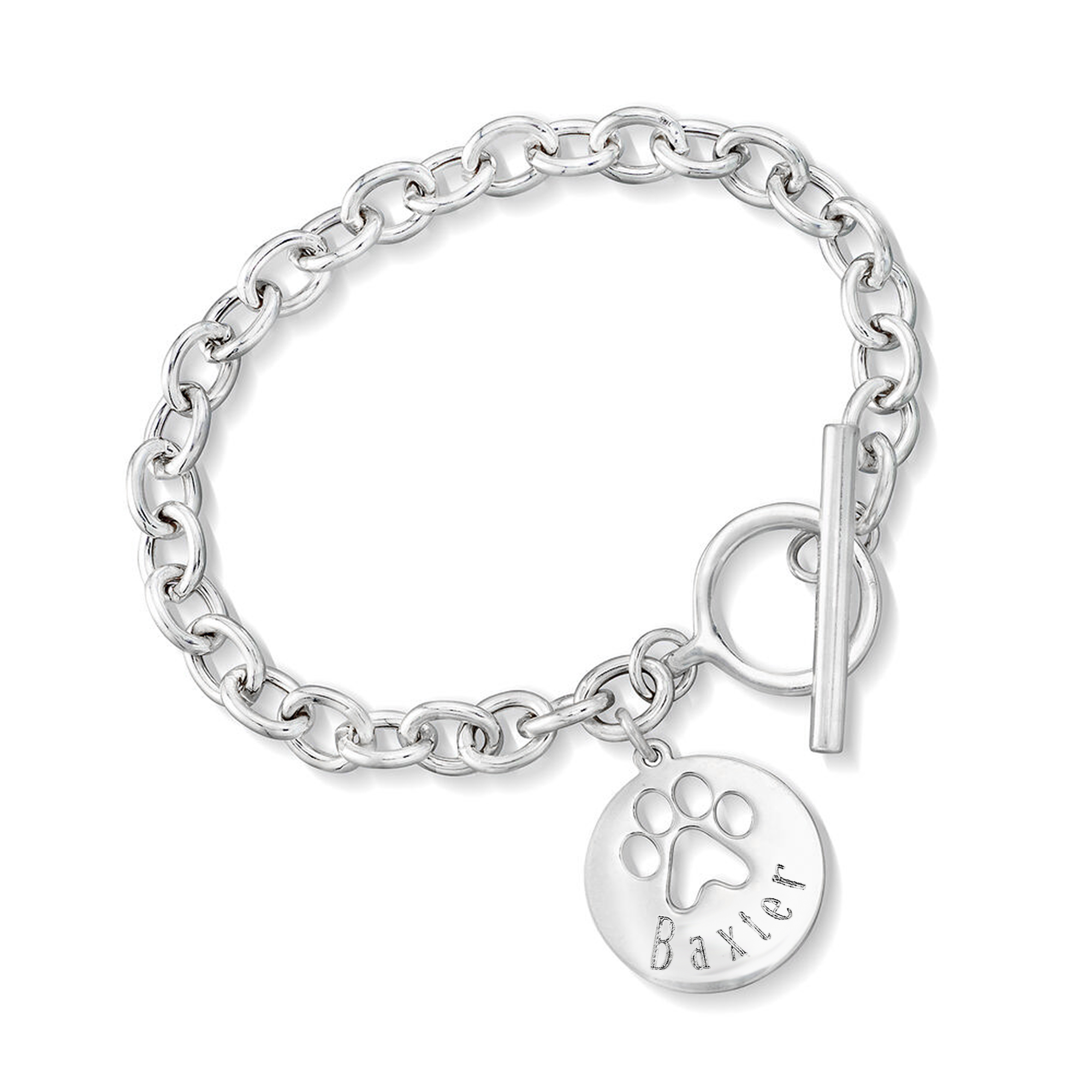 Sterling Silver Personalized Print Bracelet | Ross-Simons
