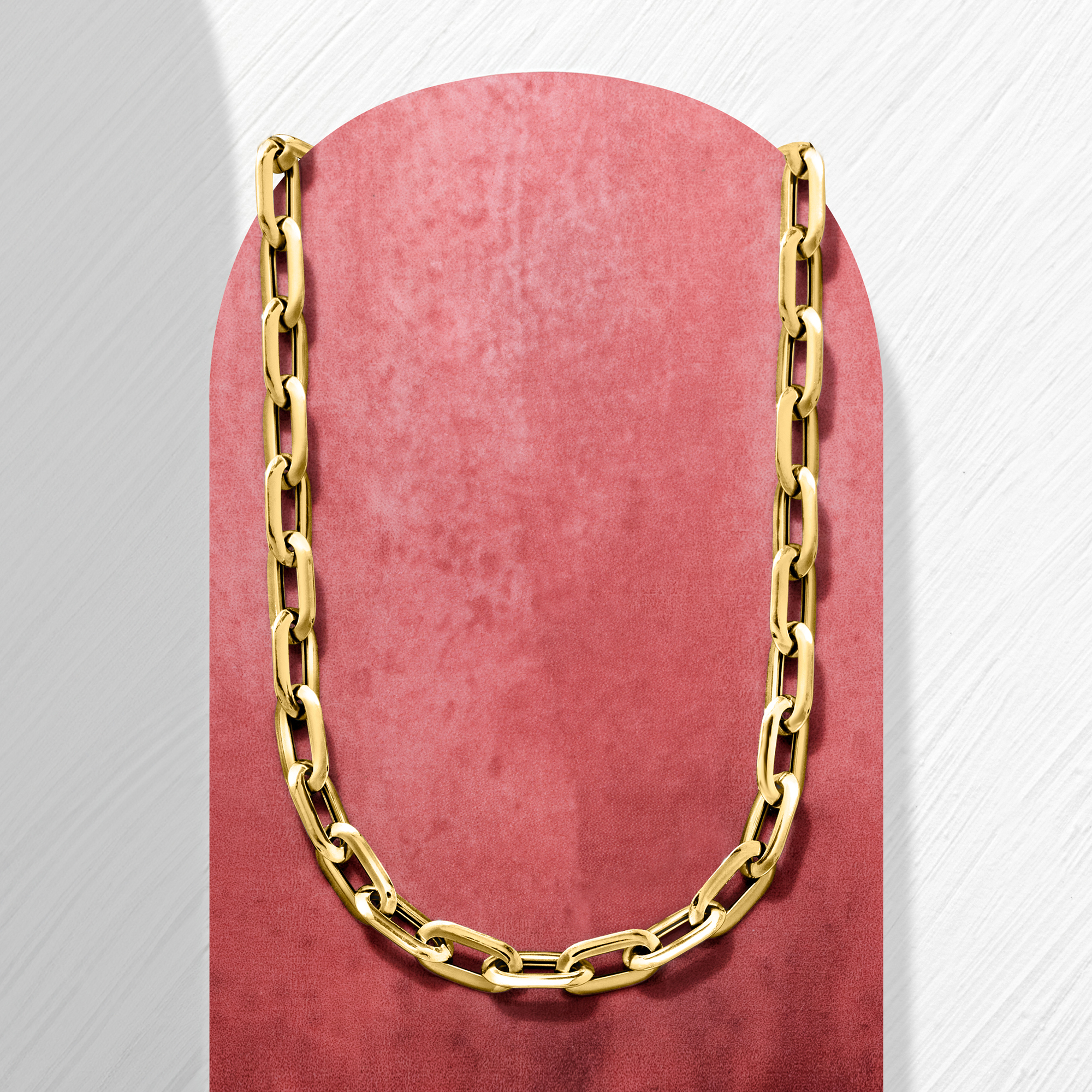 Gold Figaro Chain, 2.4MM, 18K Solid Italian Gold, Figaro