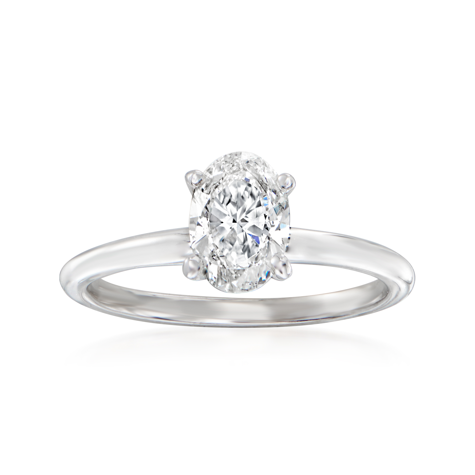 .96 Carat Certified Diamond Solitaire Ring in 14kt White Gold | Ross 