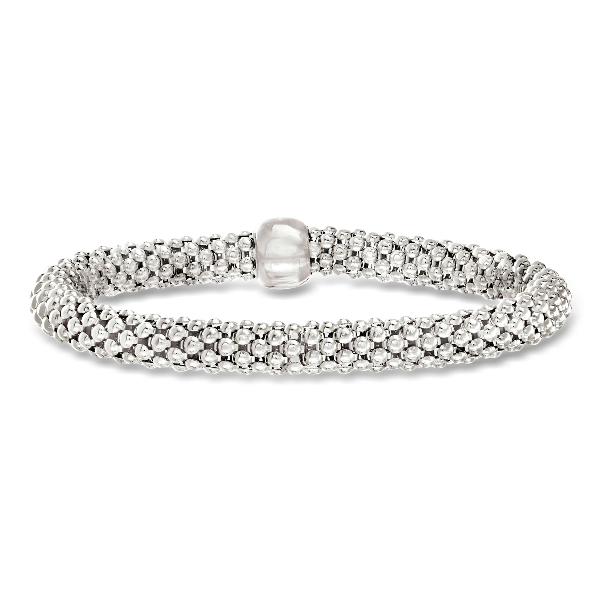 Italian Sterling Silver Popcorn-Link Bracelet | Ross Simons